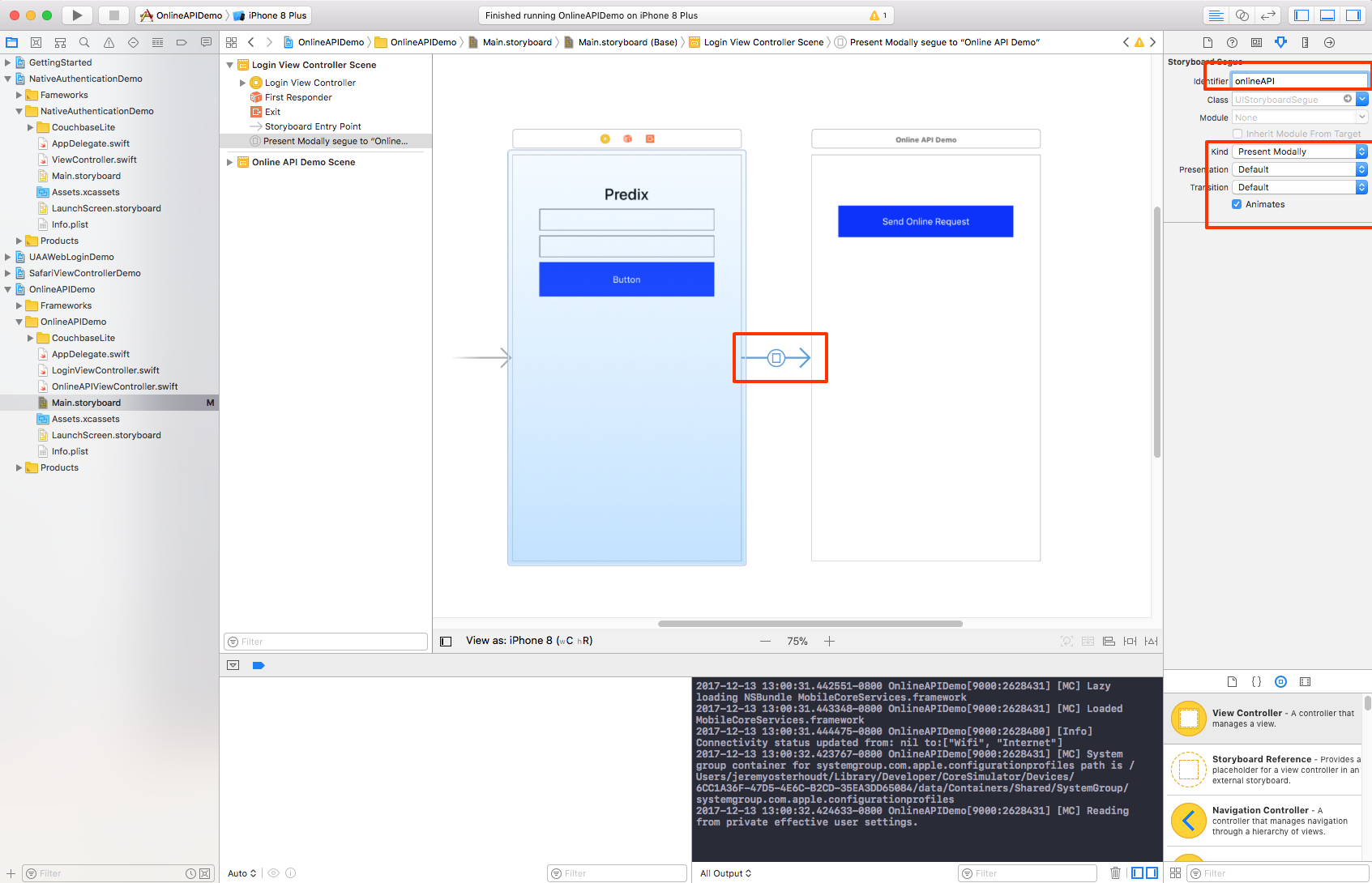 add segue identifier