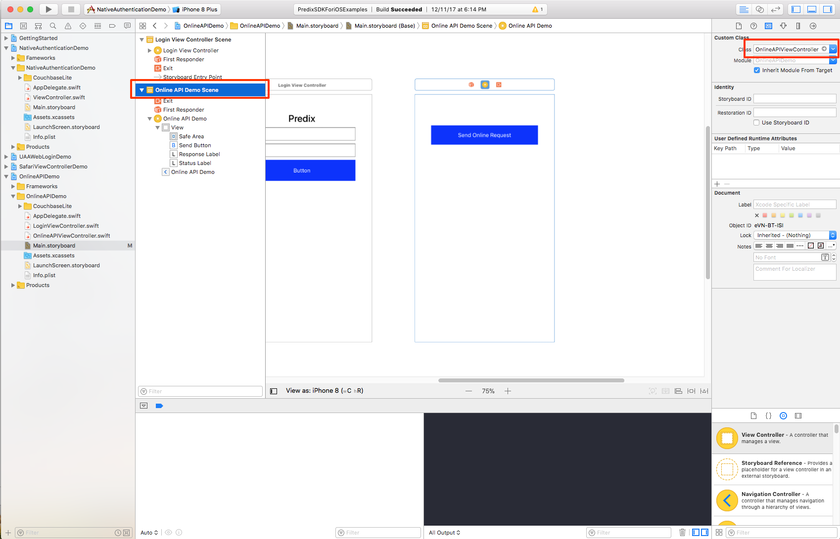 Update View Controller class